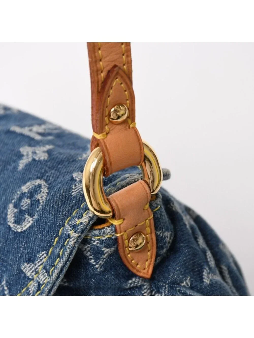 Louis Vuitton Mini Pleaty Bag Monogram Denim Indigo Blue